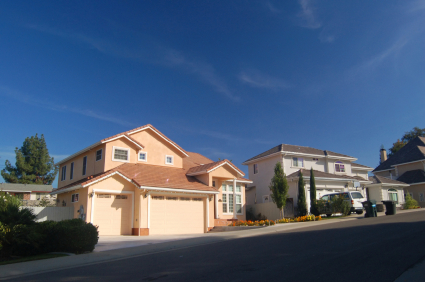 Houses in the suburbs